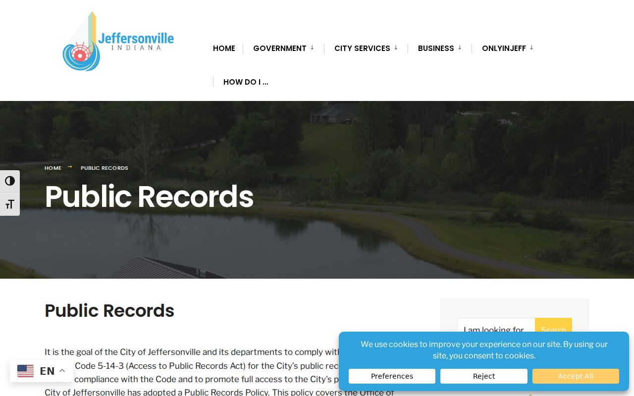 Sellersburg court records and municipal public records request comparison
