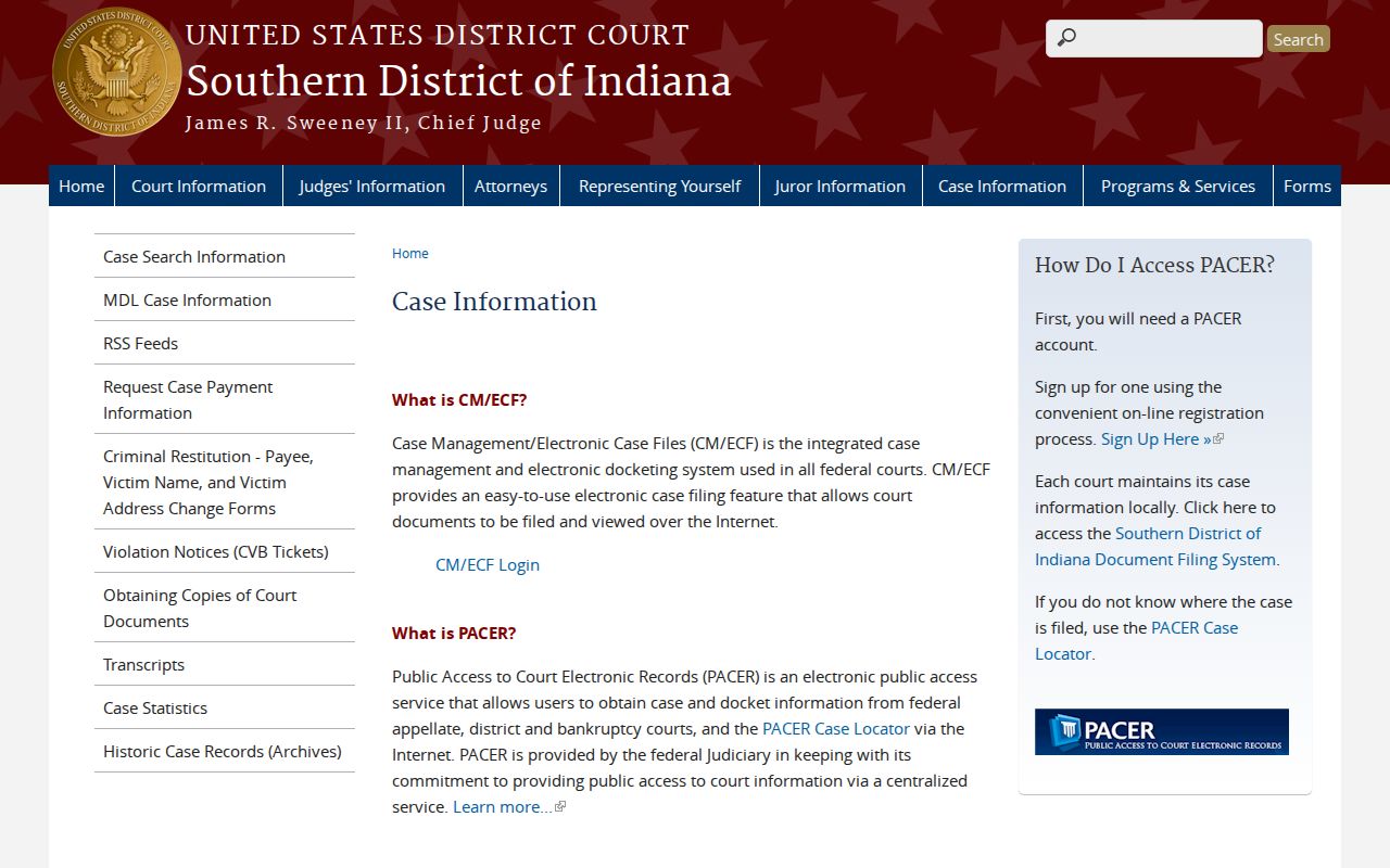 Clark County traffic court federal case information distinction